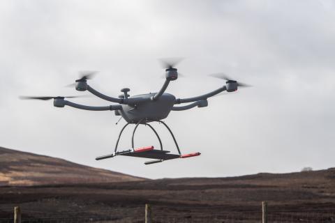 Tay5G Jet Connectivity drone in flight